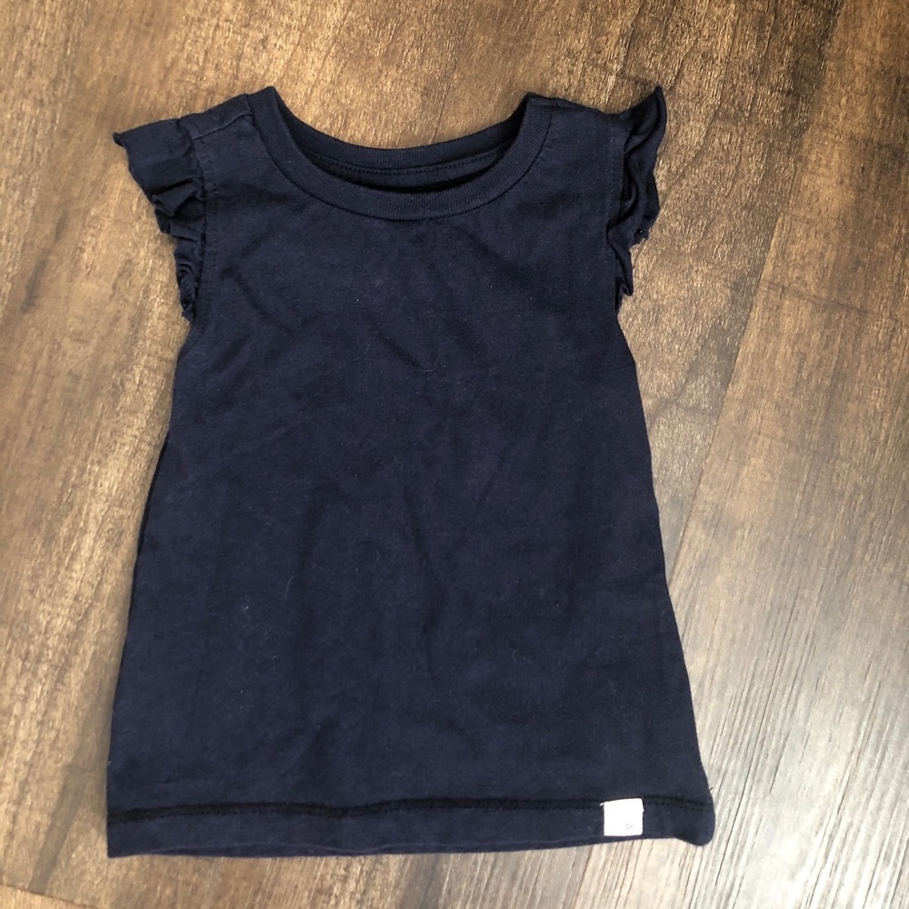 Burt’s Bees navy blue sleeveless top 12months